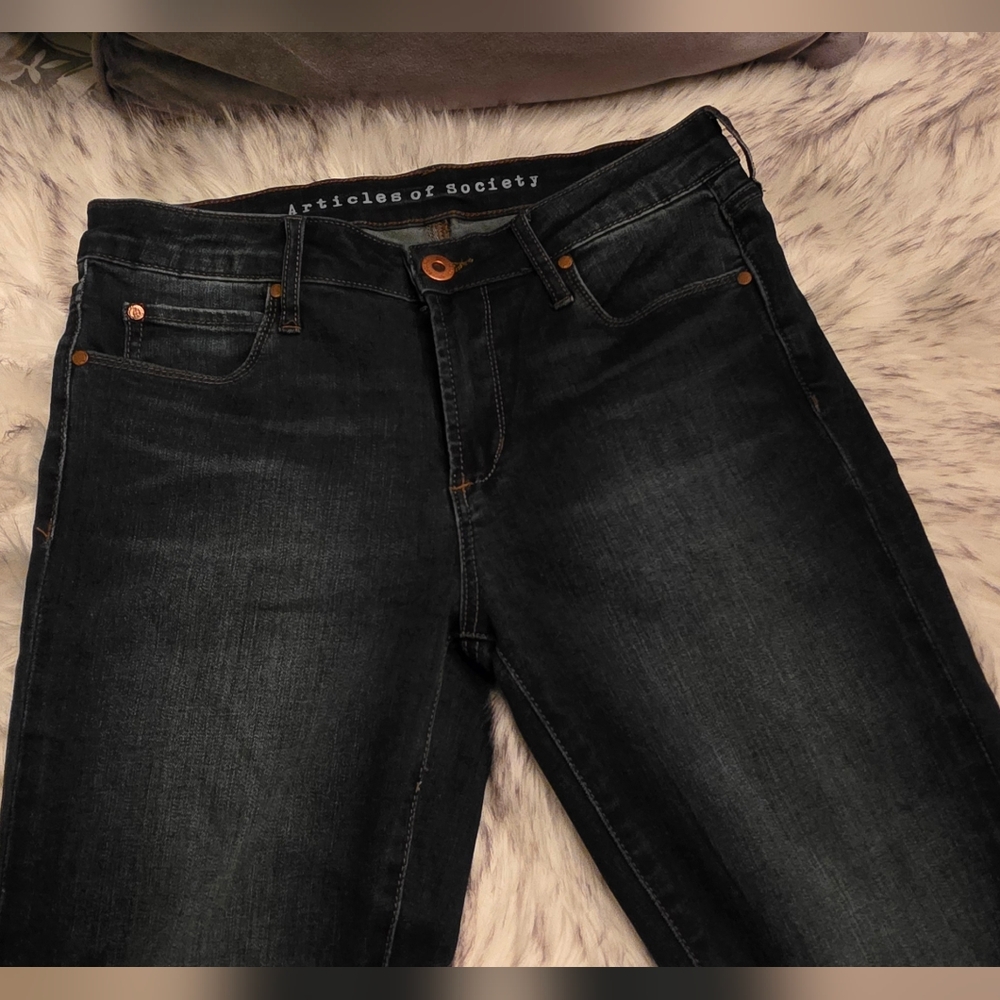 Articles of Society, Sarah, West End Dark Wash Skinny Jeans - Size 27 - Picture 10 of 11